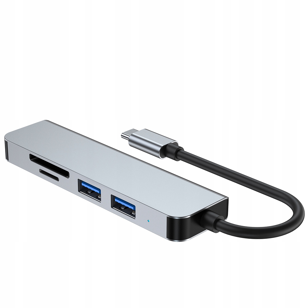 HUB ADAPTER 5W1 USB-C TYP USB 3.0 CZYTNIK SD / TF