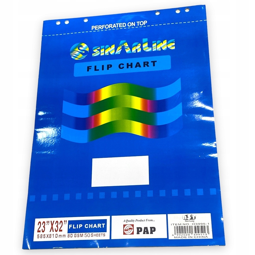 Blok Papieru do Flipchart Gładki Tablic 25 Kartek Gruby Papier 80 g/m²