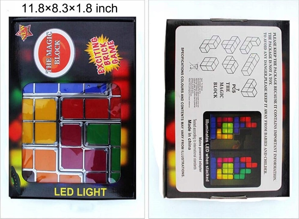 TETRIS lampka nocna LED układanka