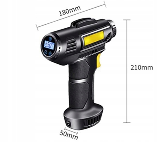 KOMPRESOR SAMOCHODOWY Pompka Sprężarka 12V LED LCD