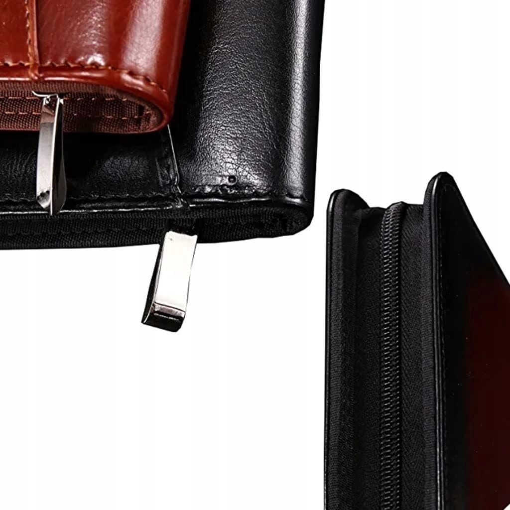 Elegancki Biwuar Aktówka Teczka Biznesowa Multi Organizer A4