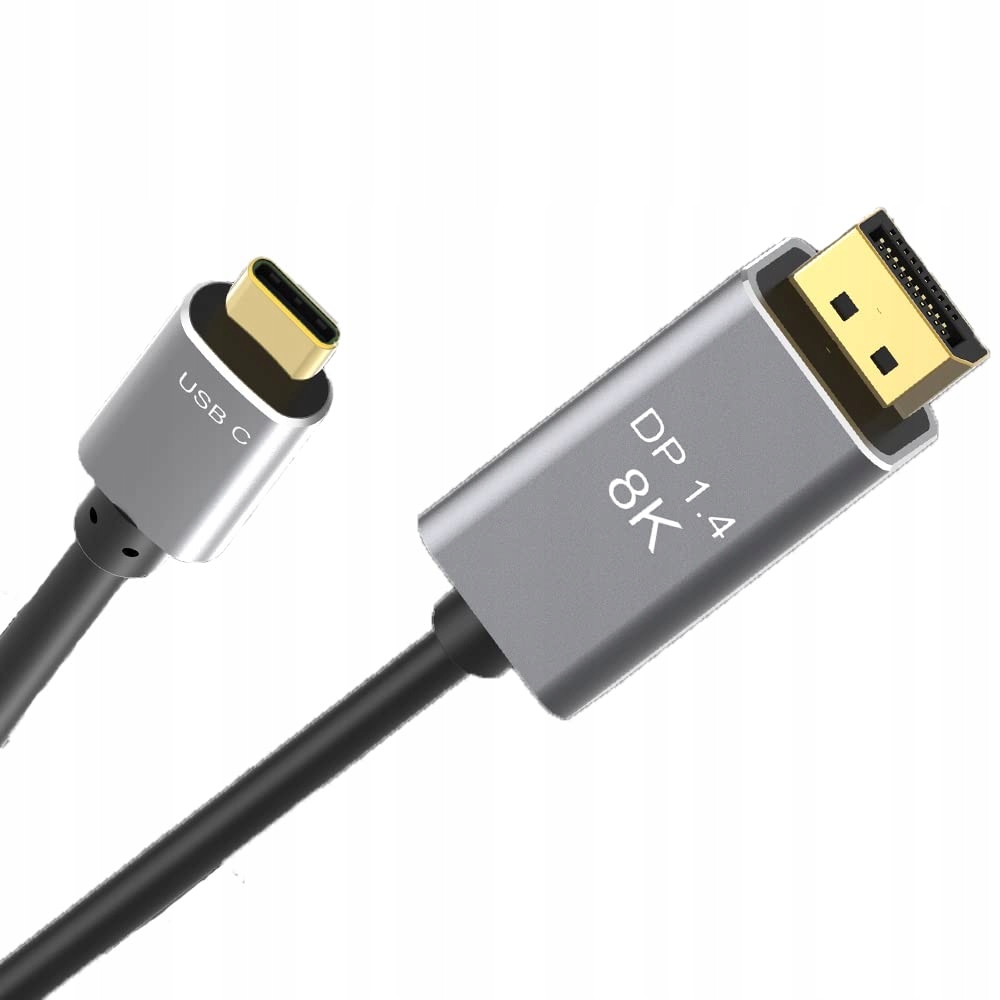 Kabel USB C do Displayport DP 1.4 8K 4K 240 Hz Mac