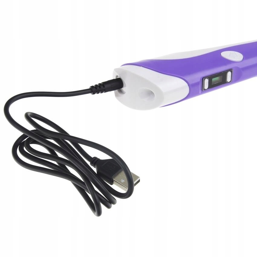DŁUGOPIS DRUKARKA 3D PEN ZESTAW + WKŁADY 9 METRÓW FIOLET