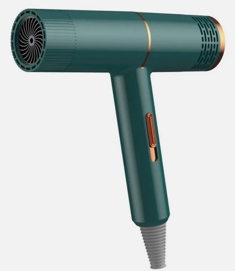 Mała Suszarka do Włosów z Jonizacją 800W z Dyfuzorem Jonizacja Suszarki (ZIELONA)