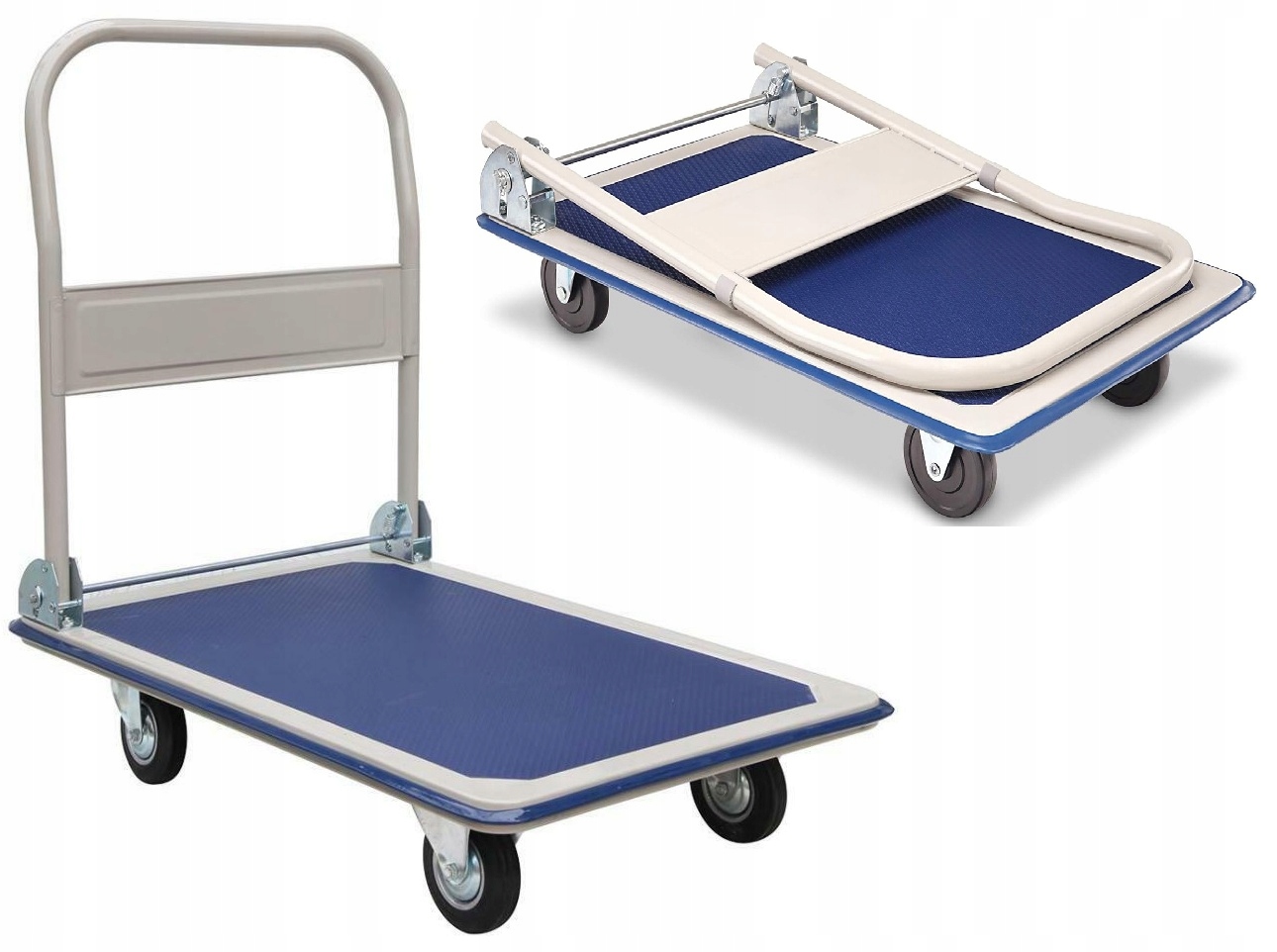 Wózek Platformowy Transportowy Magazynowy Składany Platforma Towarowy 300kg