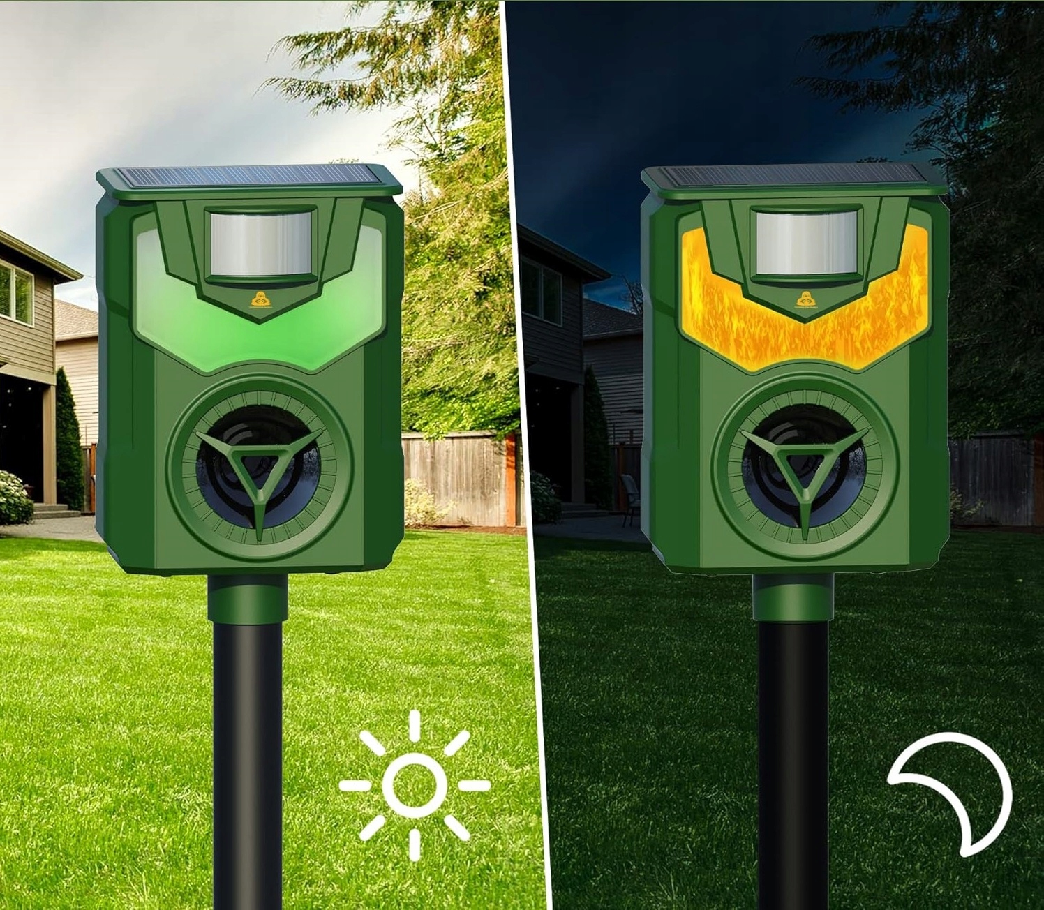 Solarny Odstraszacz Kretow Ptaków Zwierząt Gryzoni na Krety Ptaki Kreta Kun