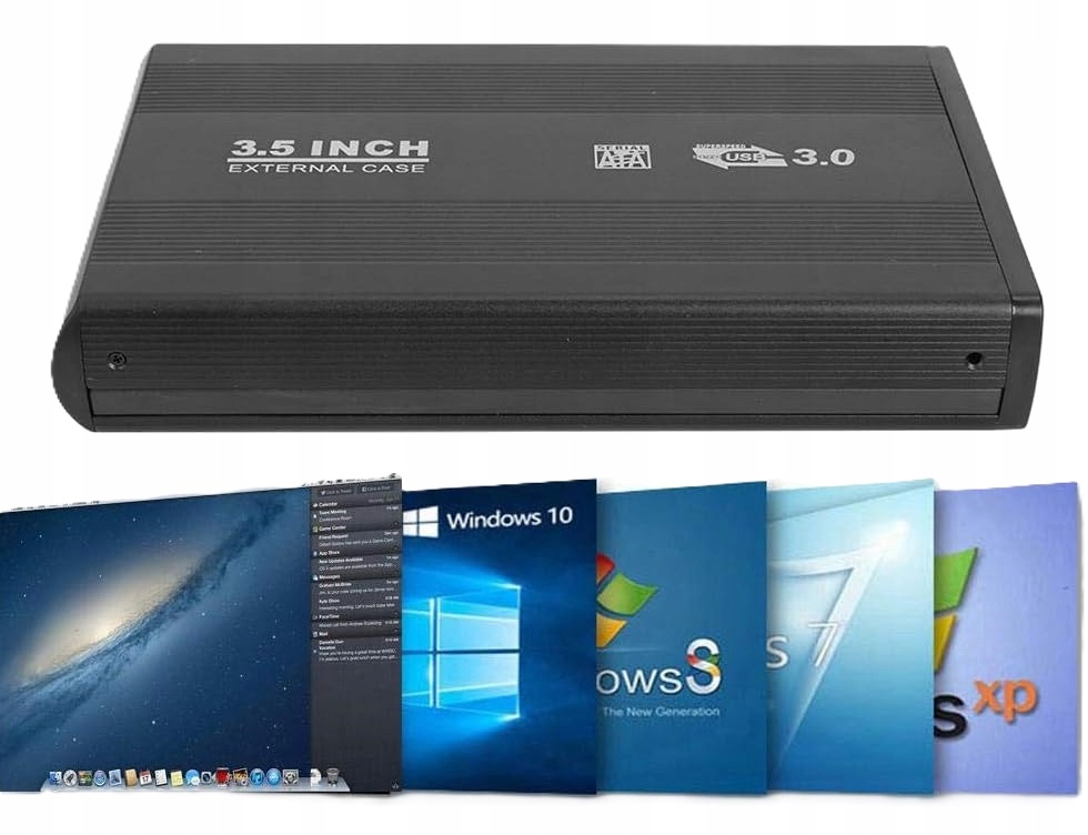 Obudowa dysku 3,5 SATA USB 3.0 kieszeń na dysk