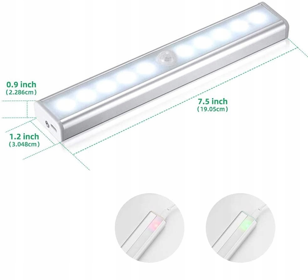 Bezprzewodowa Lampka LED z czujnikiem ruchu szafa