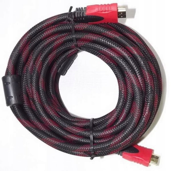 Kabel Przewód HDMI-HDMI 5m 3D 4K full HD w oplocie