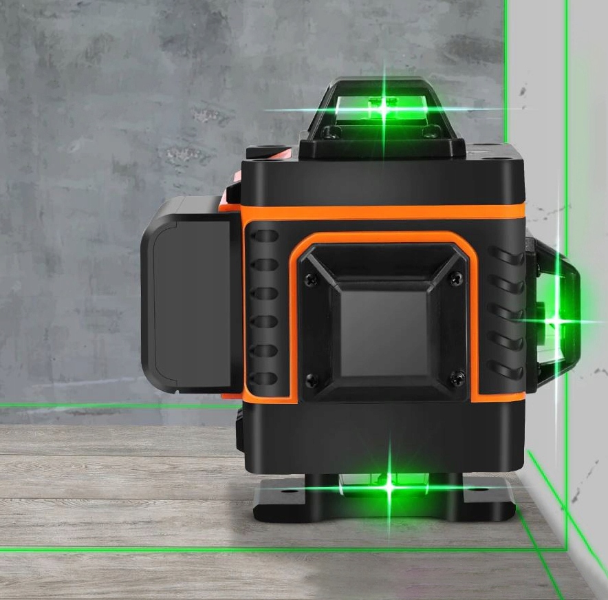 Poziomica Laserowa Płaszczyznowa 4D Anytech Zielony Laser Krzyżowy 360°