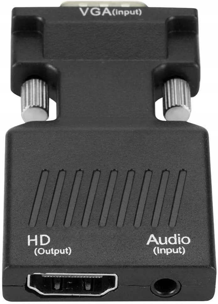 Adapter Konwerter VGA D-SUB do HDMI + Audio Dzwięk