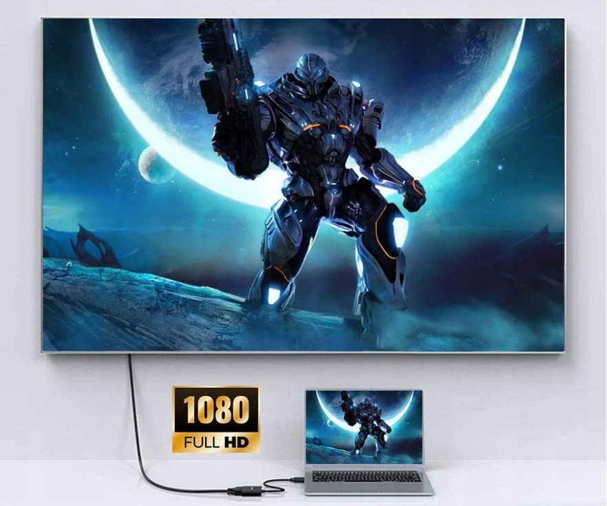Adapter Konwerter DisplayPort DP do VGA DSUB