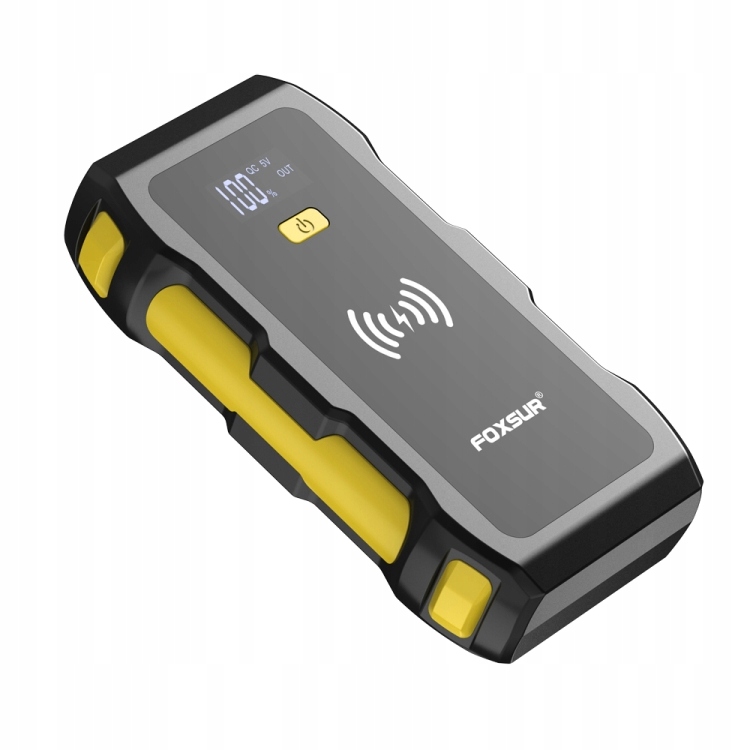 Mocny Jump Starter BOOSTER Rozruch PowerBank Ładowarka QI 39800 mAh 1200 A FJS800
