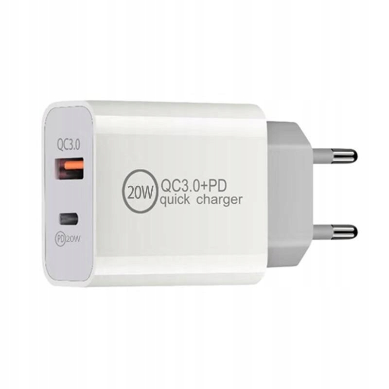 Ładowarka Sieciowa 20W PD QC 3.0 USB C