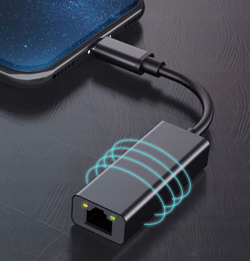 ADAPTER USB-C LAN ETHERNET RJ45 GIGABIT 1000 Mbps