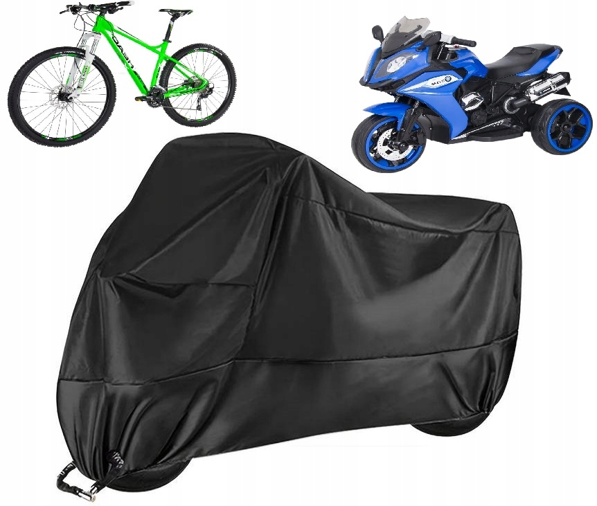 POKROWIEC NA SKUTER MOTOCYKL PLANDEKA WODOODPORNA ZIMA/LATO + ETUI