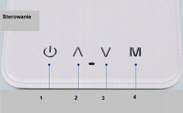 Lampka biurkowa biurko WYŚWIETLACZ LED Zegar Data
