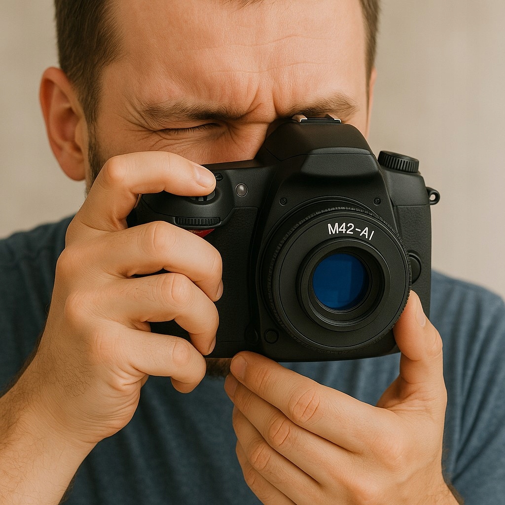 Adapter M42 NIKON soczewka nieskończoność