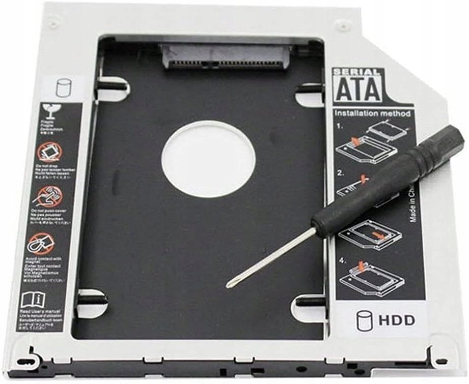Kieszeń na drugi dysk ramka 2,5 HDD SSD SATA 12,7