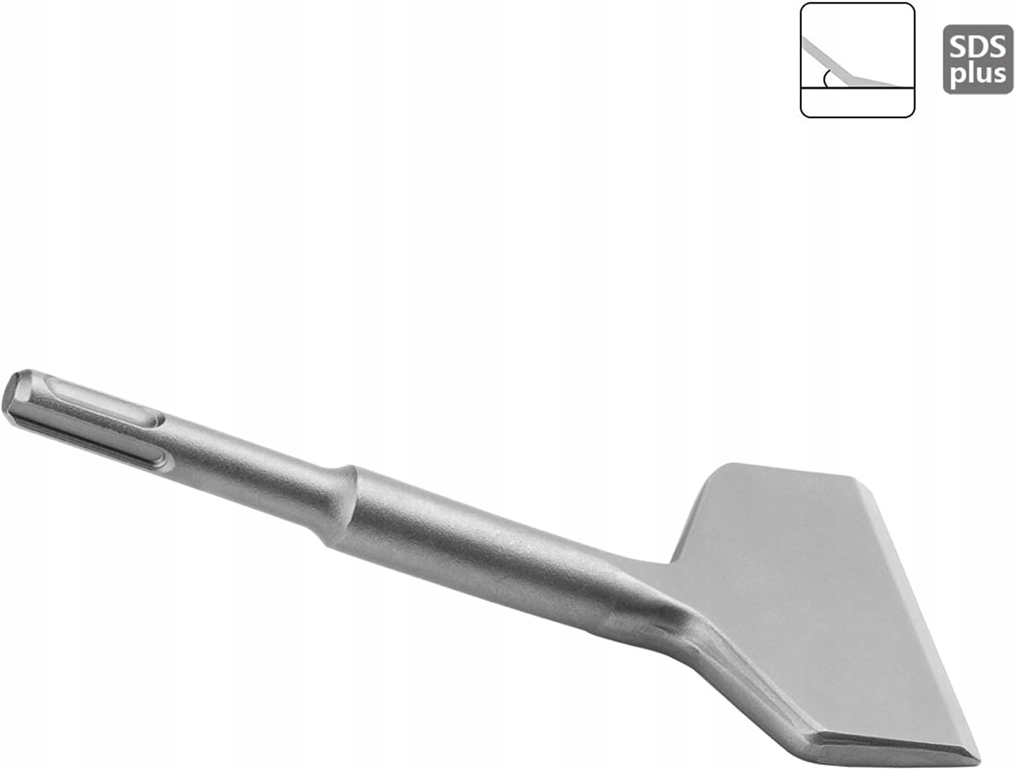 Dłuto Wygięte SDS-PLUS Płaskie Szerokie 75x165mm
