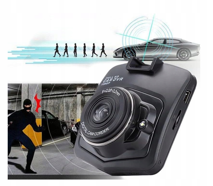 KAMERA Samochodowa Wideorejestrator 1080P FULL HD LCD Noktowizor