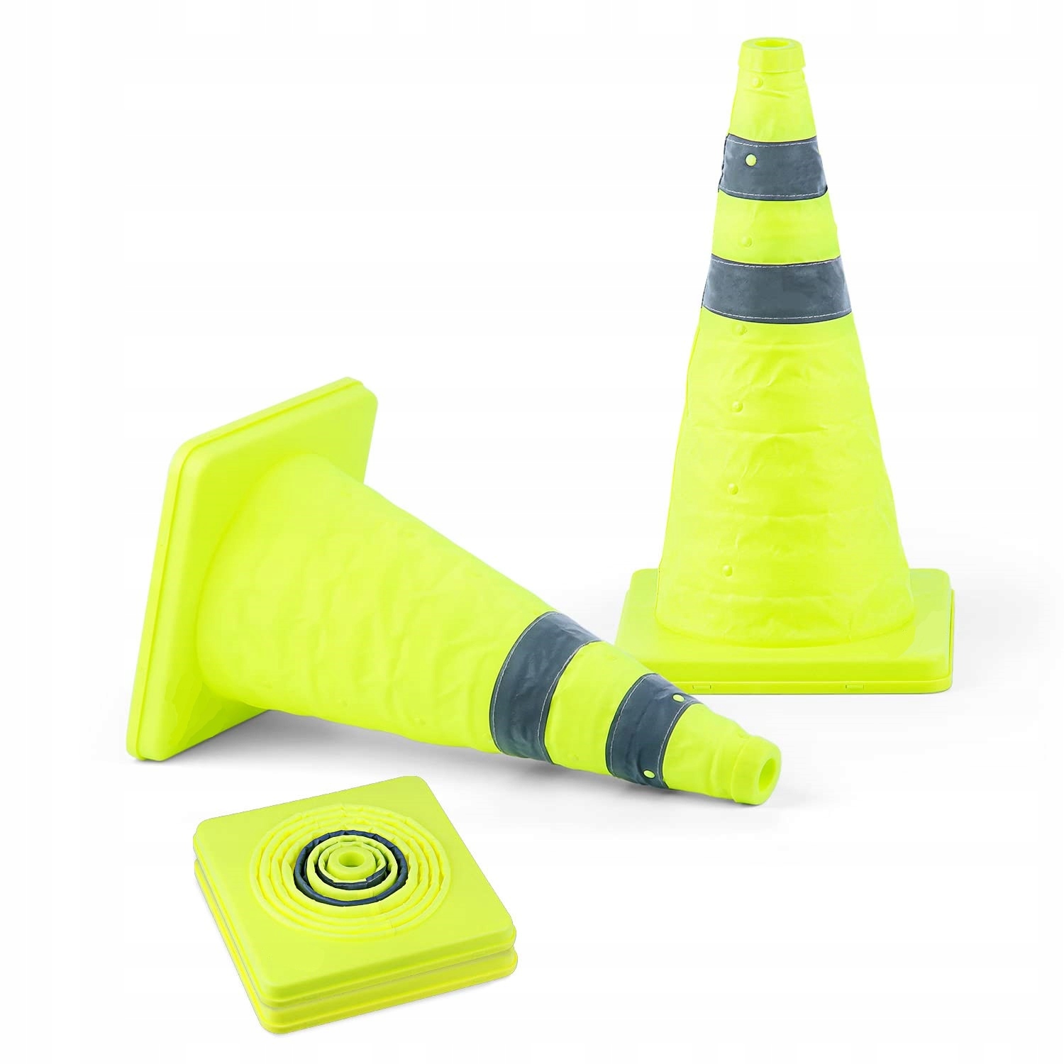 Pachołek Drogowy Ostrzegawczy Składany Odblask Słupek Odblaskowy 45cm