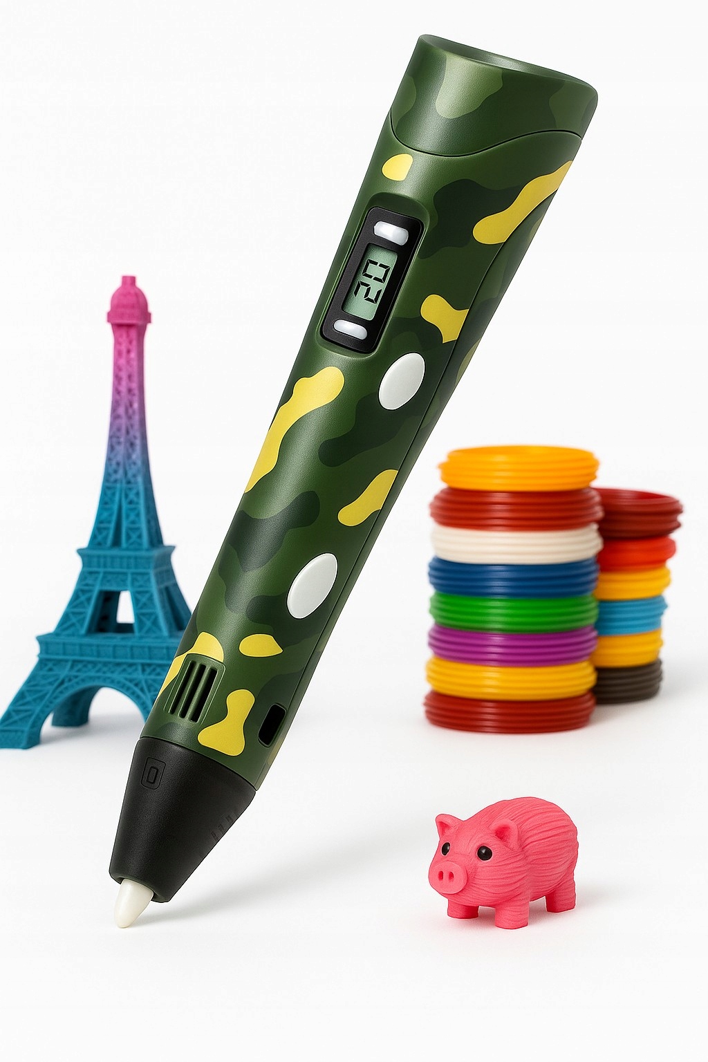 DŁUGOPIS DRUKARKA 3D PEN ZESTAW + WKŁADY 9 METRÓW MORO