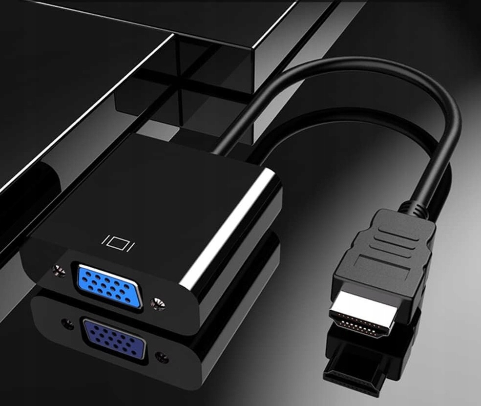 Adapter Konwerter z HDMI do VGA kabel DSUB