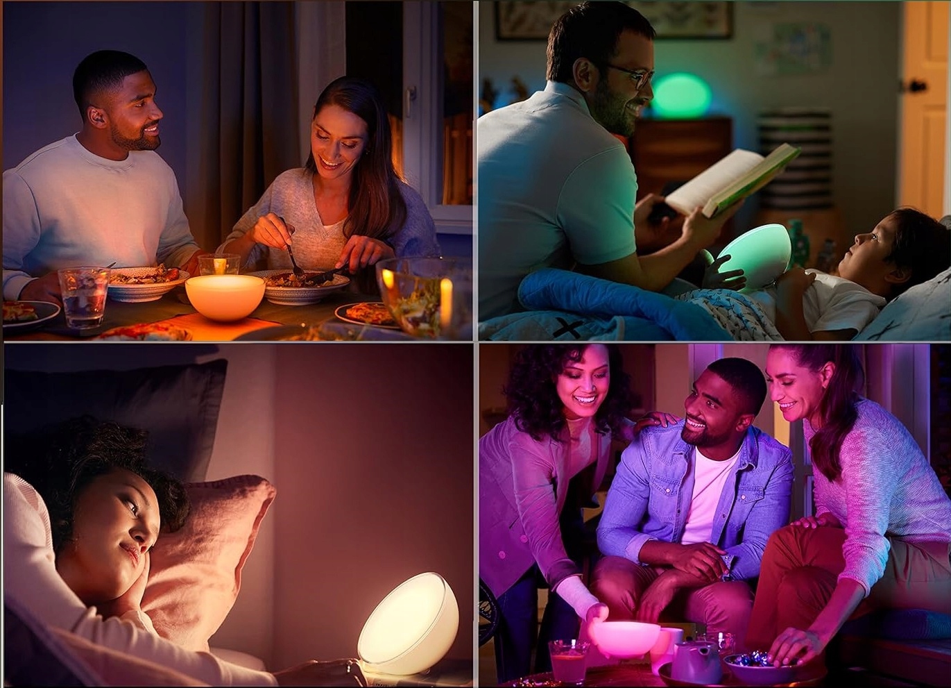 Inteligentna Lampa do Domu Biurkowa Nocna TUYA WiFi RGBW Nastrojowa