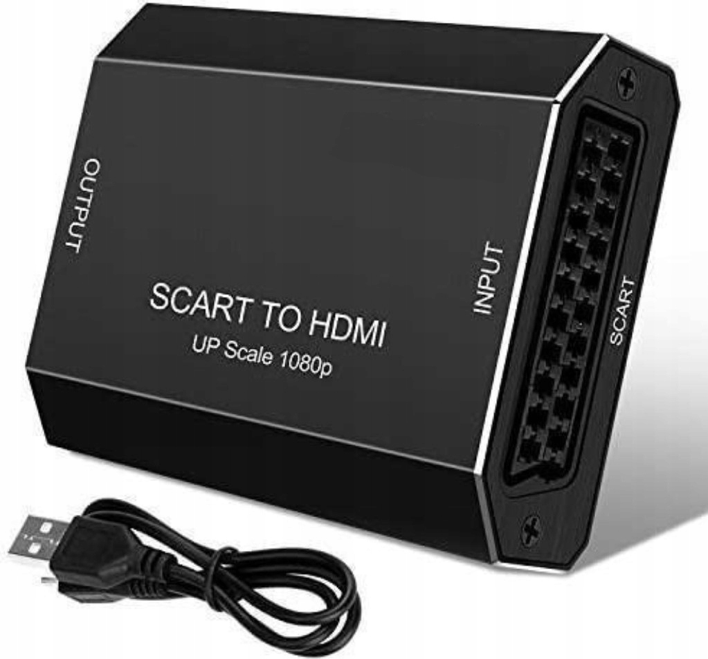 Adapter Konwerter SCART / EURO do HDMI HD MHL