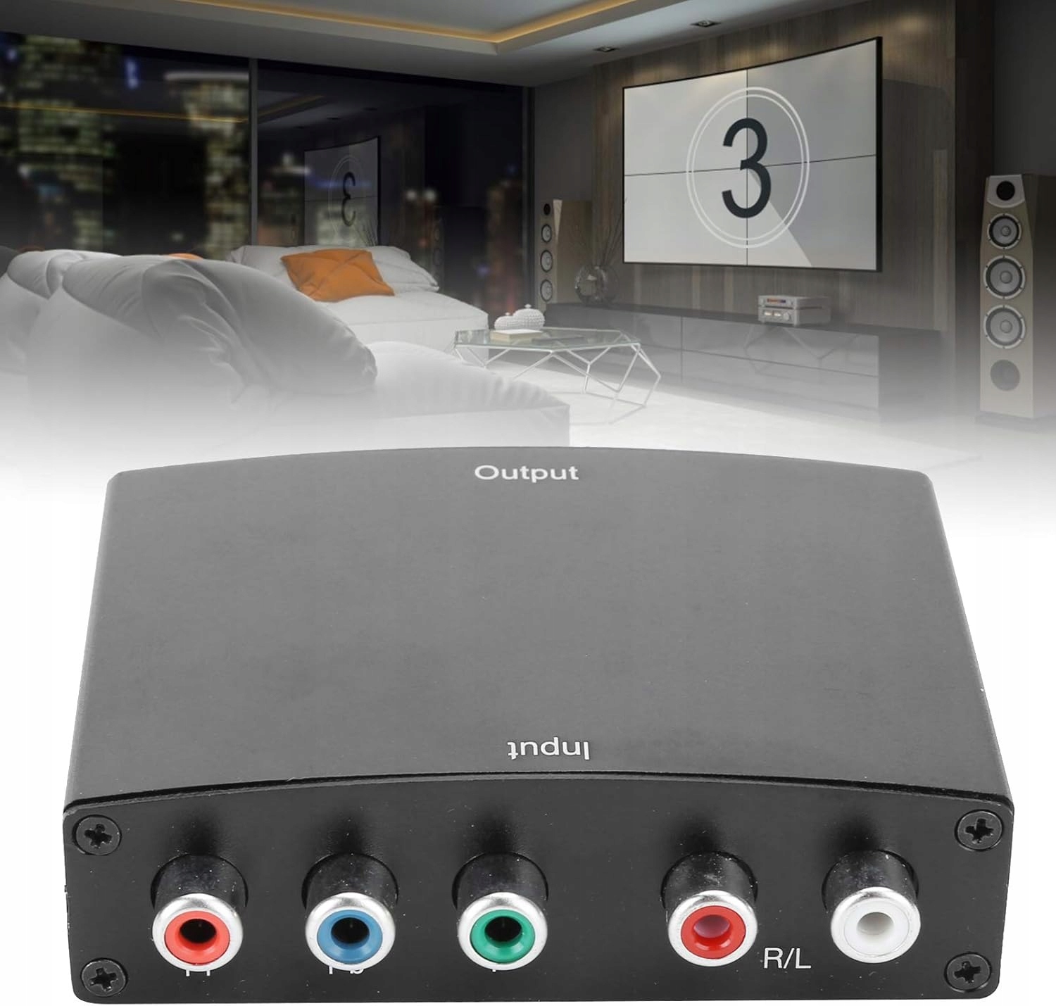 Konwerter Component Video YPbPr + Audio L/R do HDMI
