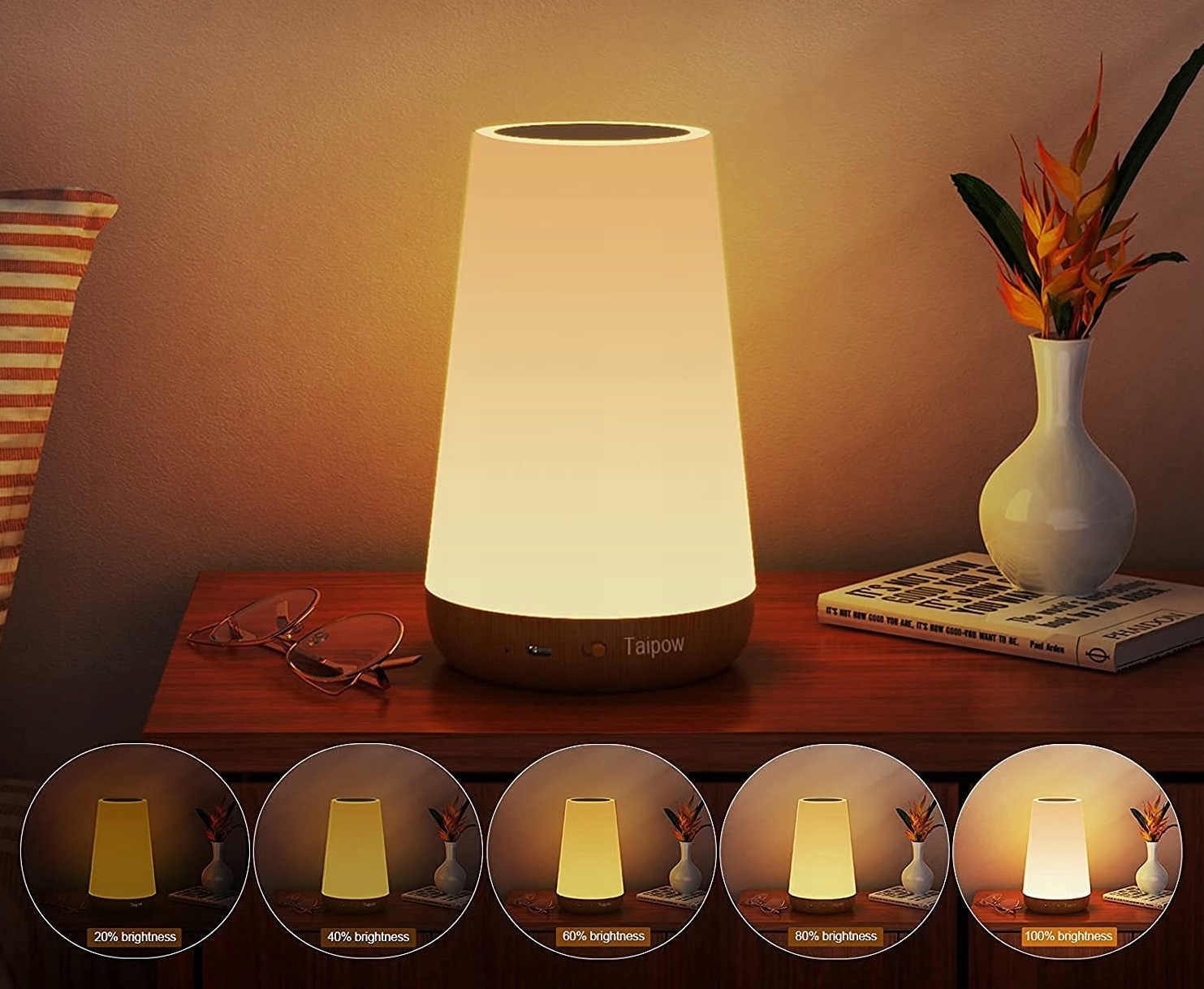 Bezprzewodowa Lampka 13 Kolory Dotykowa RGB pilot
