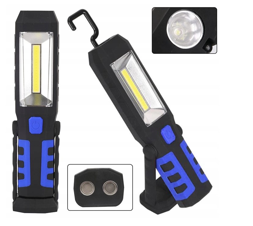 MOCNA LAMPA WARSZTATOWA LATARKA 3w1 LAMPKA LED COB