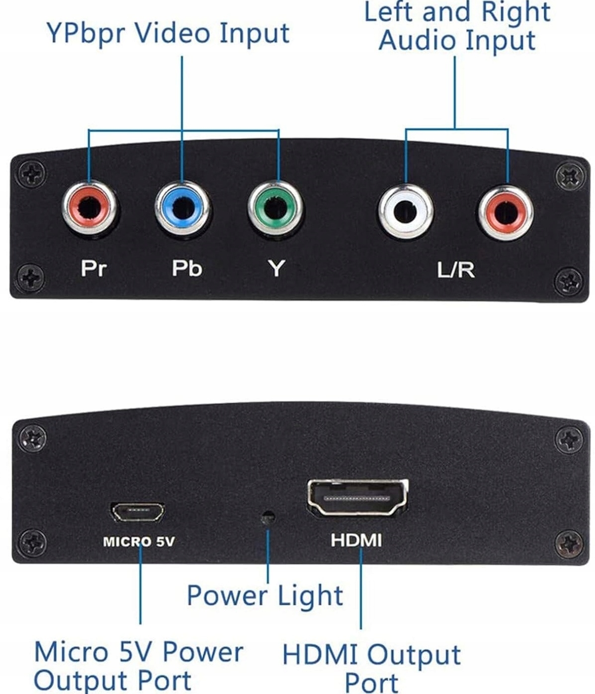 Konwerter Component Video YPbPr + Audio L/R do HDMI