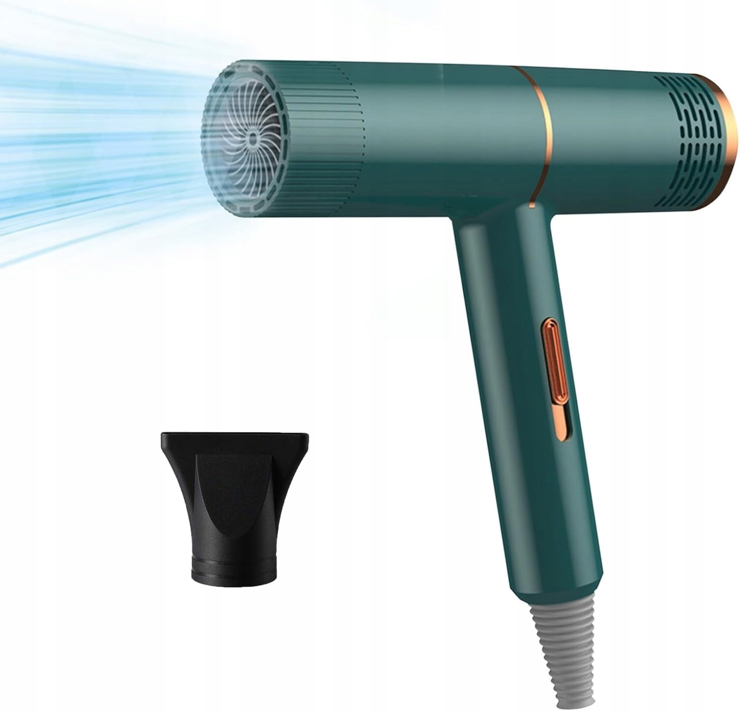 Mała Suszarka do Włosów z Jonizacją 800W z Dyfuzorem Jonizacja Suszarki (ZIELONA)