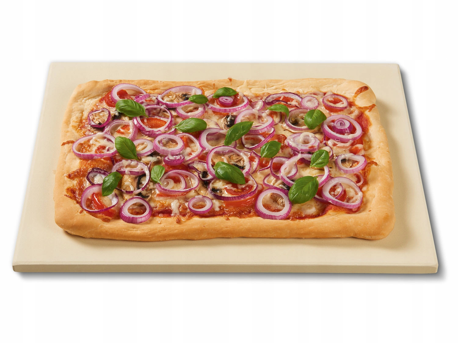Duży Kamień do Pieczenia PIZZY 30x38 + Łopatka Deska Forma