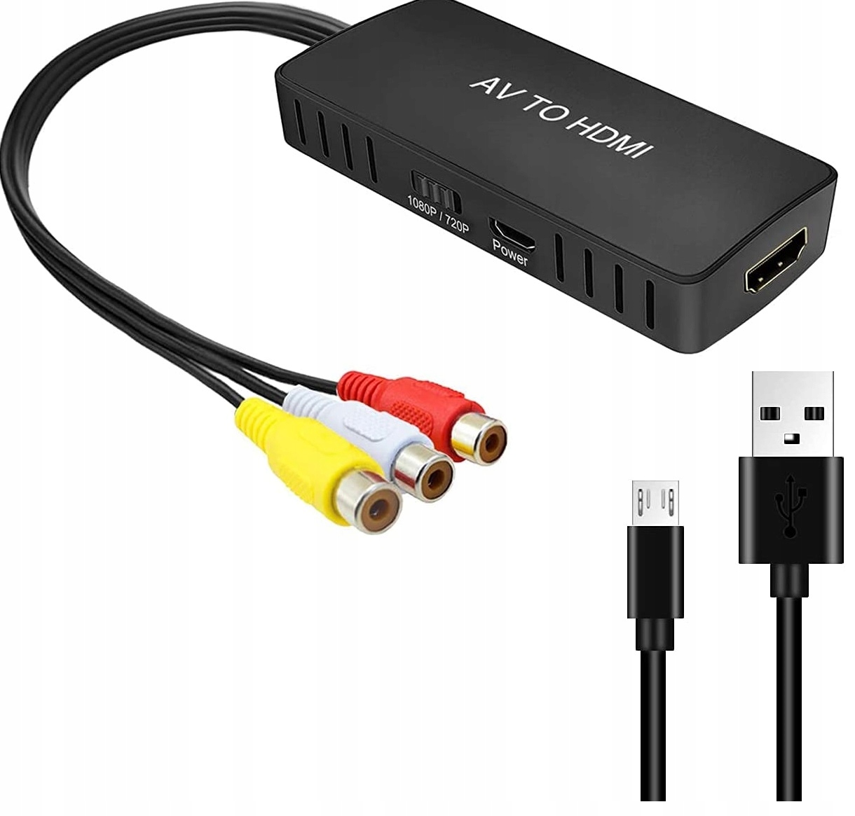Konwerter RCA DO HDMI Adapter AV CINCH CVBS
