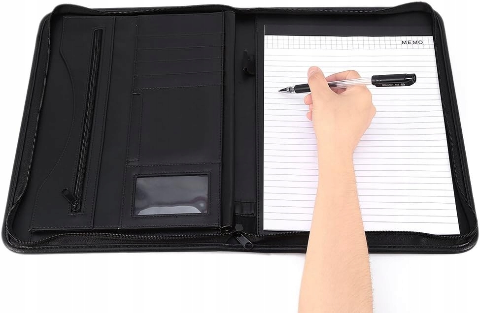 Elegancki Biwuar Aktówka Teczka Biznesowa Multi Organizer A4