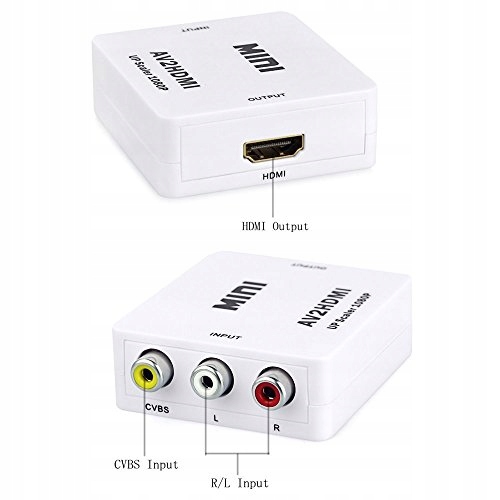 Konwerter sygnału 3x Cinch RCA 1080 do HDMI