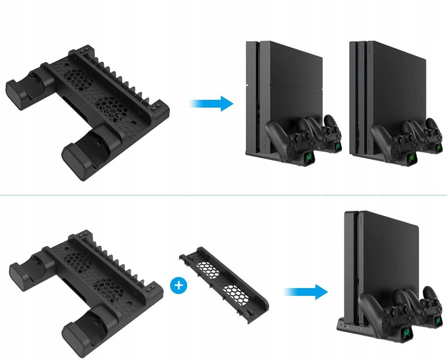 Podstawka Chłodząca Ładowarka Stojak PS4 SLIM PRO