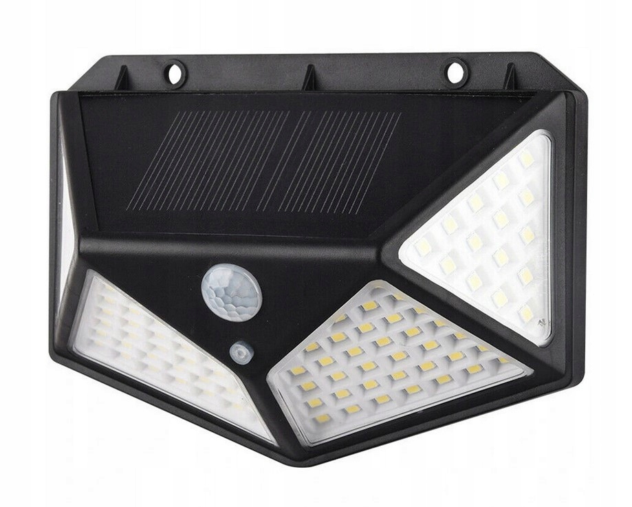 LAMPA SOLARNA Z CZUJNIKIEM RUCH I ZMIERZCHU 100LED
