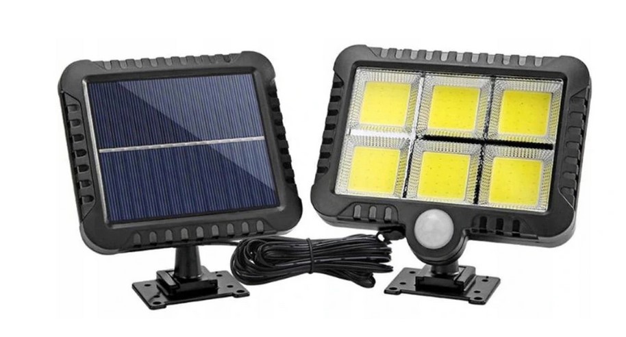 LAMPA SOLARNA Z CZUJNIKIEM RUCH I ZMIERZCHU 120LED