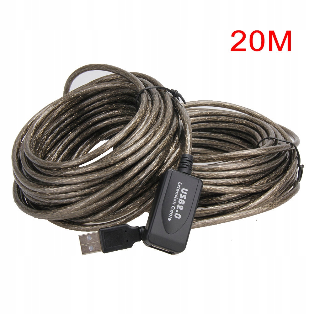 Przedłużacz kabel USB 2.0 aktywny 20 m