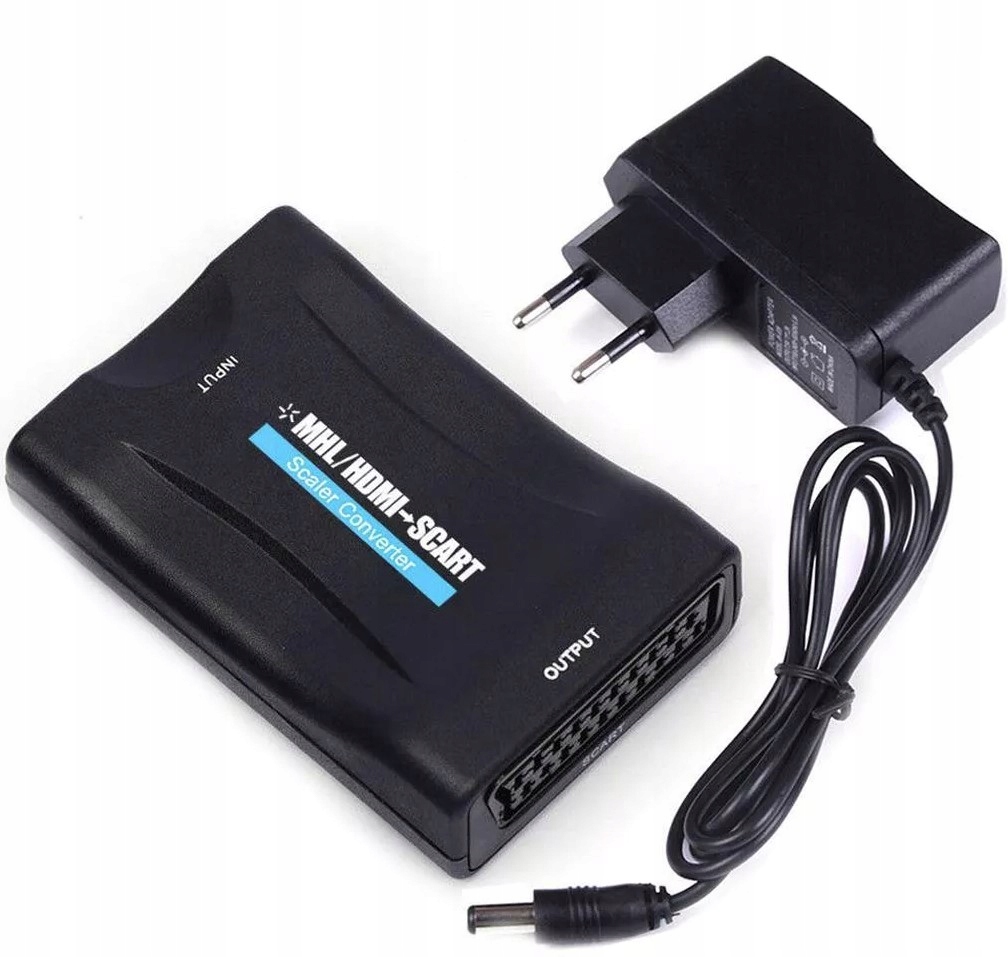 Adapter HDMI do SCART konwerter Euro MHL