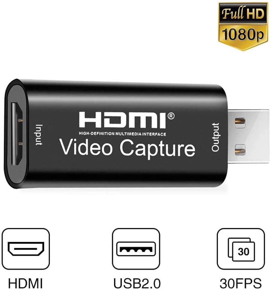 Grabber HDMI Nagrywarka Obrazu do PC USB Streaming