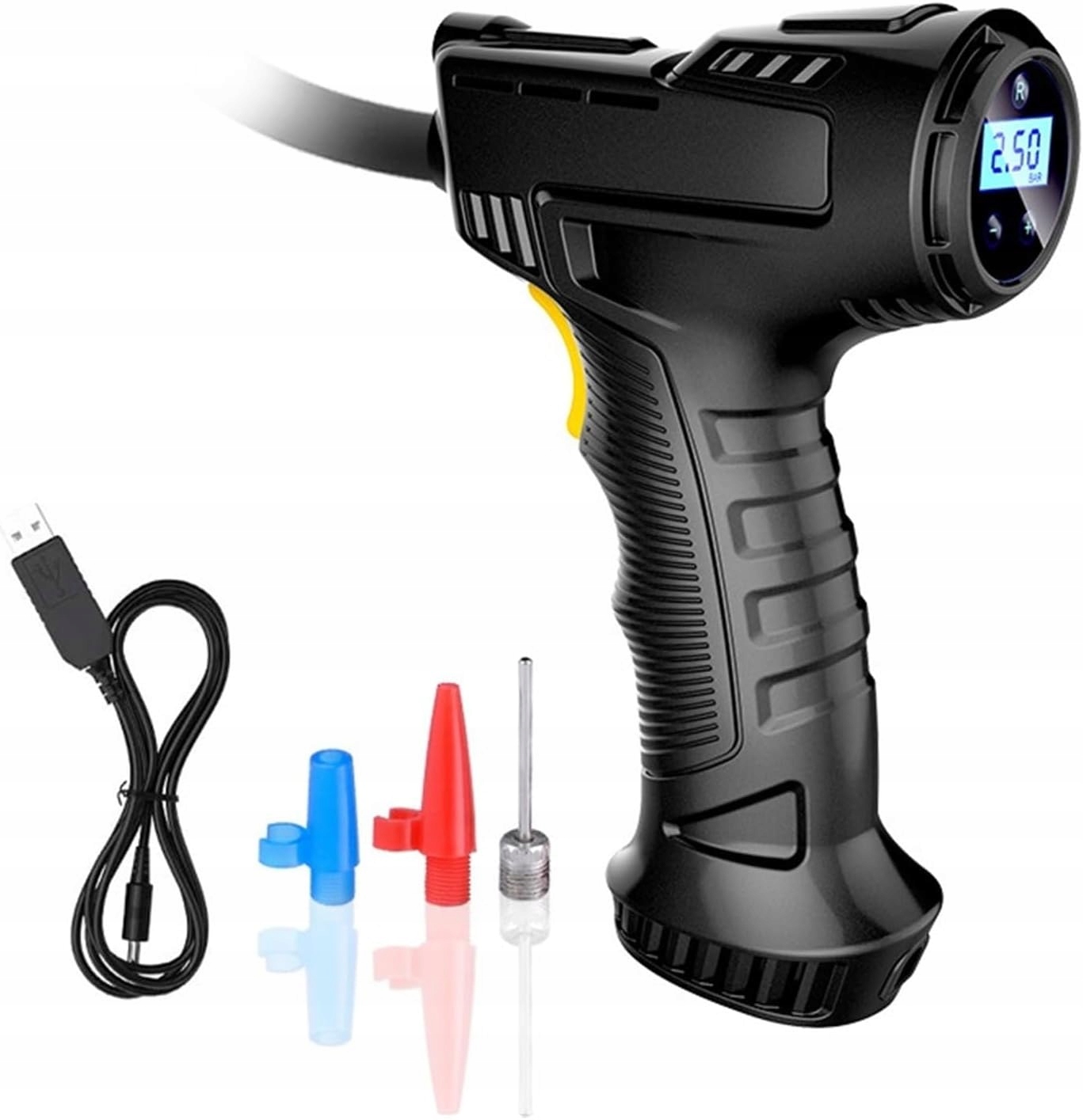KOMPRESOR SAMOCHODOWY Pompka Sprężarka 12V LED LCD