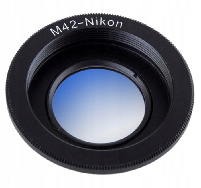 Adapter M42 NIKON soczewka nieskończoność