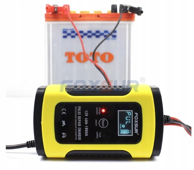 PROSTOWNIK SAMOCHODOWY DO AKUMULATORÓW 12V/5A FOXSUR FBC1205D