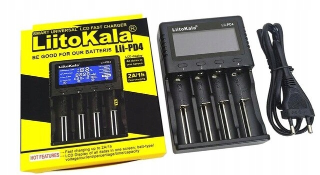 Ładowarka akumulatorów LiitoKala Lii-PD4 Li-Ion AA