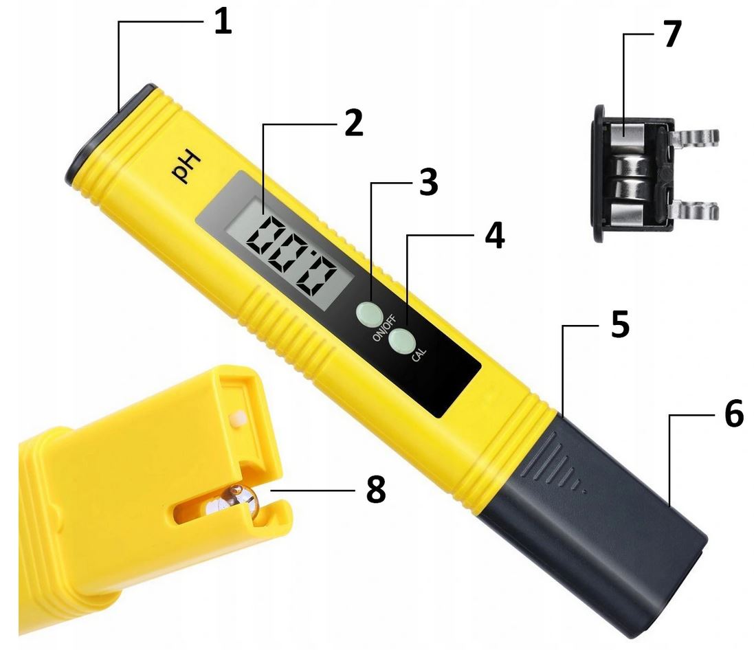 ELEKTRONICZNY MIERNIK pH TESTER ATC AUTOKALIBRACJA